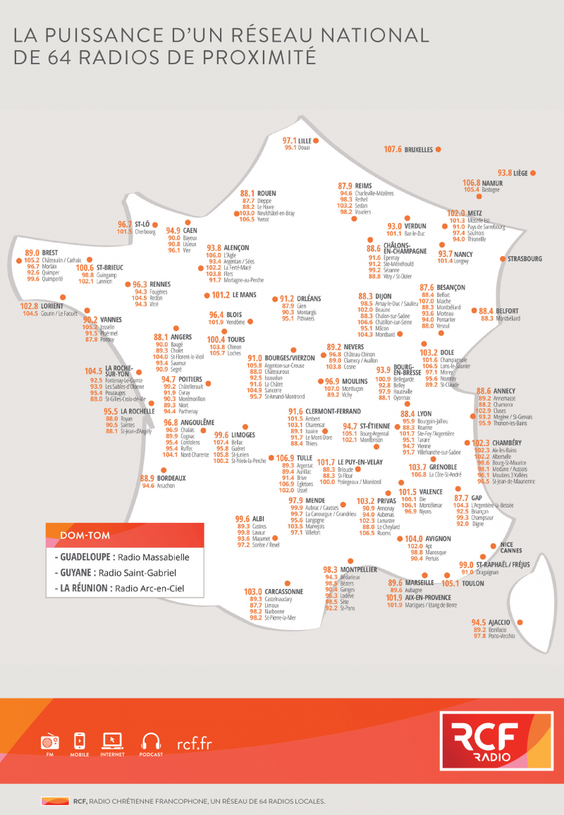 Carte de France RCF