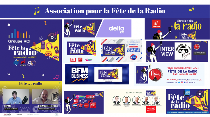 Quelques exemples de stations qui communiquent sur la Fête de la Radio