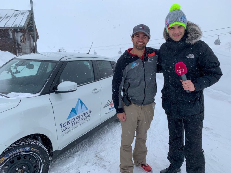 Réalisation de chroniques spéciales conduite sur neige avec Kévin Floury