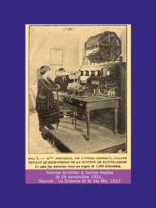 1921 – 26 novembre premier concert retransmis en direct